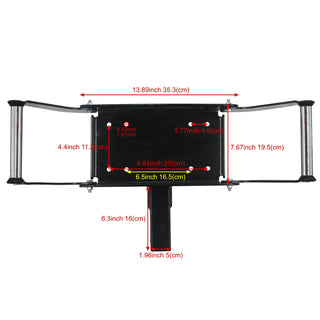 OPENROAD 2 Inches 15,000 lbs Capacity Winch Mount Receiver Hitch Winch Mounting Plate winch bracket OPENROAD   