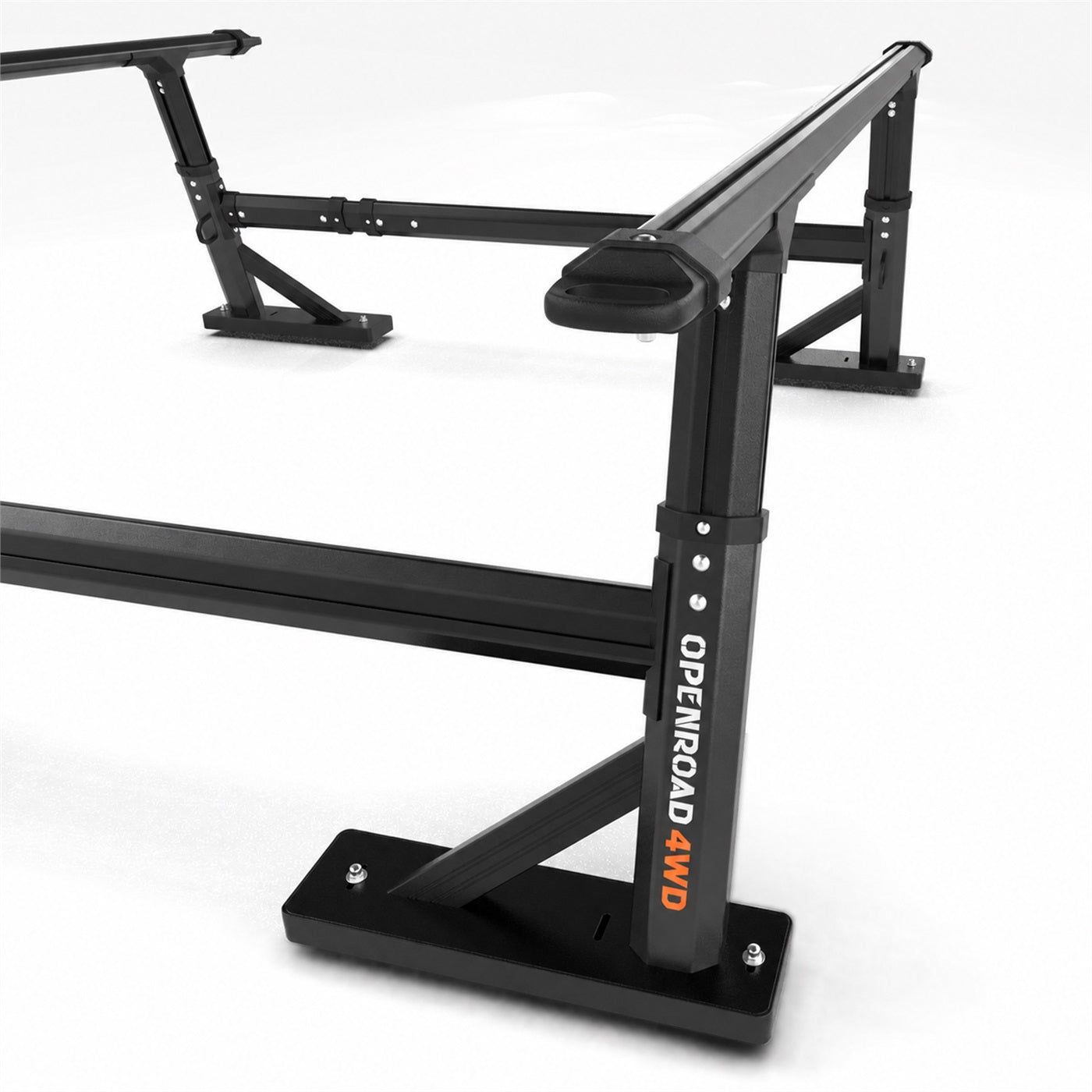 OPENROAD ute tub rack upright brace and crossbar detail