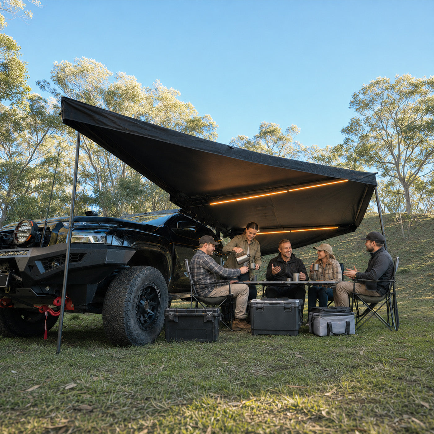 OPENROAD 2.5m 180 Freestanding Awning XL