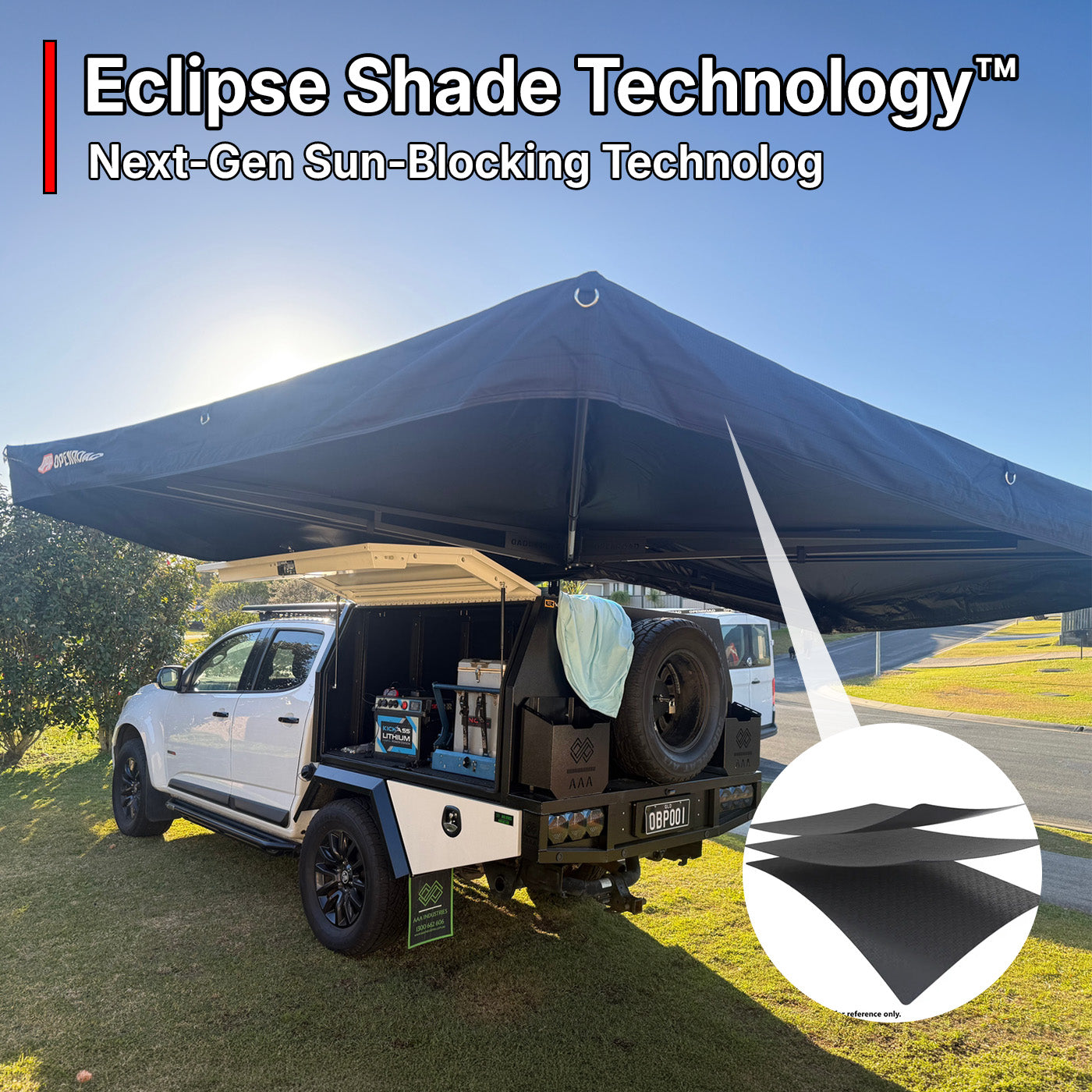 OPENROAD 270 Degree Awning With Zippered D-door