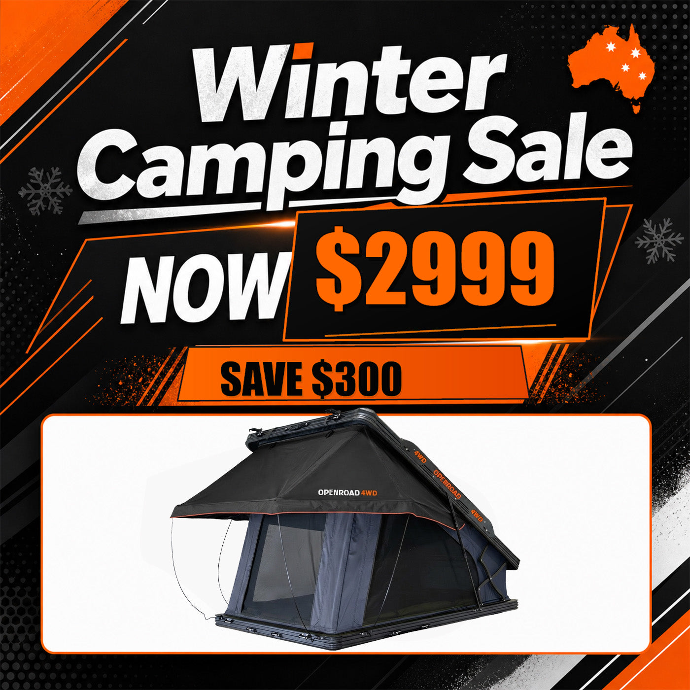 OPENROAD Aluminum Hard Shell Roof Top Tent-X Series