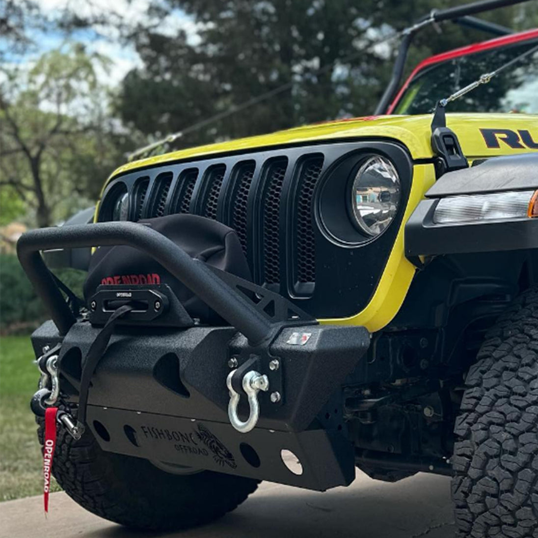 Winch Protection Cover Heavy Duty Waterproof Dust-proof Black Neoprene,Ideal for 2000-17500lbs winch accessories OPENROAD