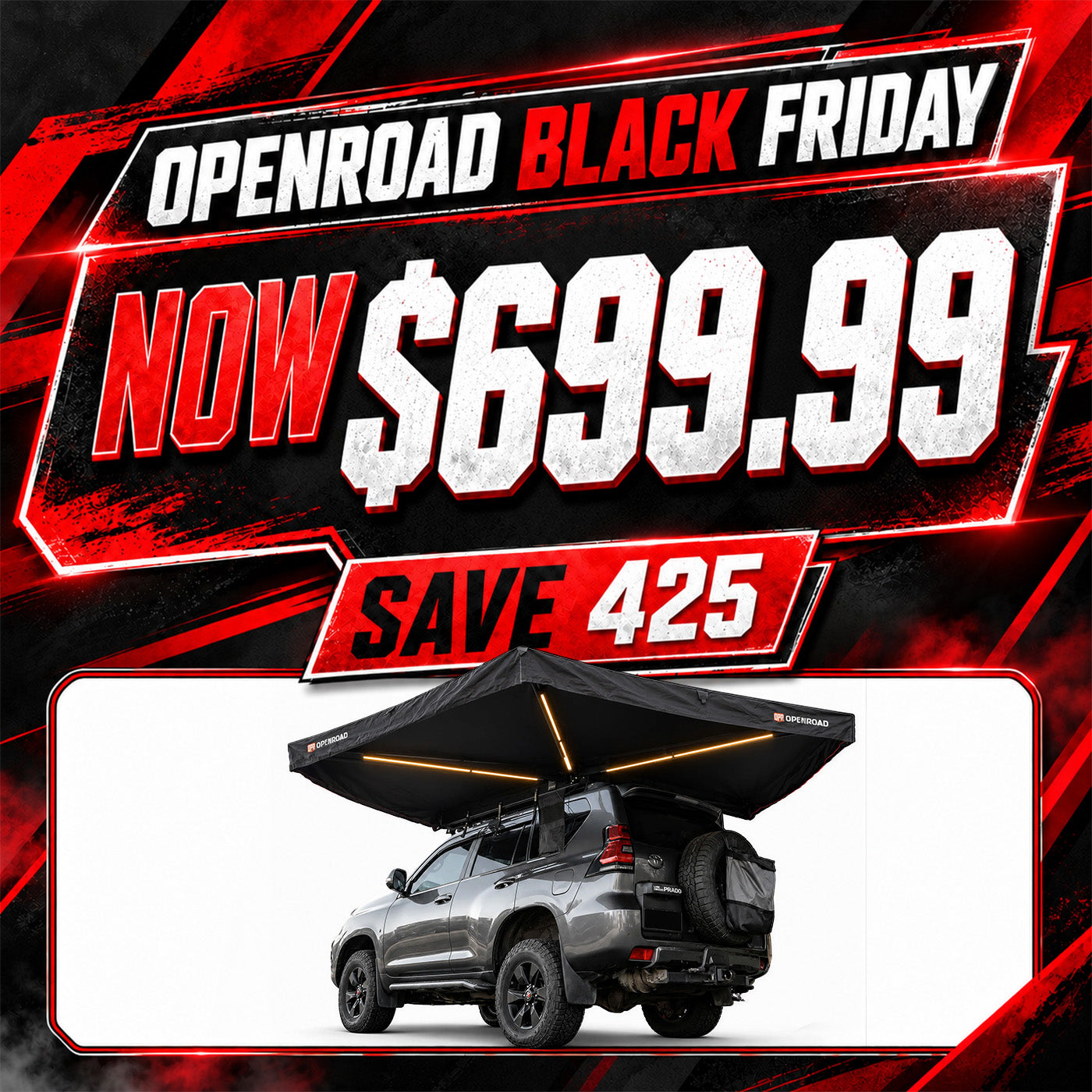 OPENROAD  270 Free Standing Awning for Camping