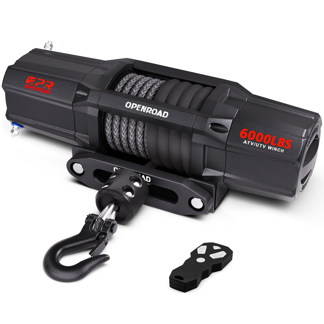 OPENROAD 6000lbs 12 Volts Electric Winch, Winch for UTV winch OPENROAD