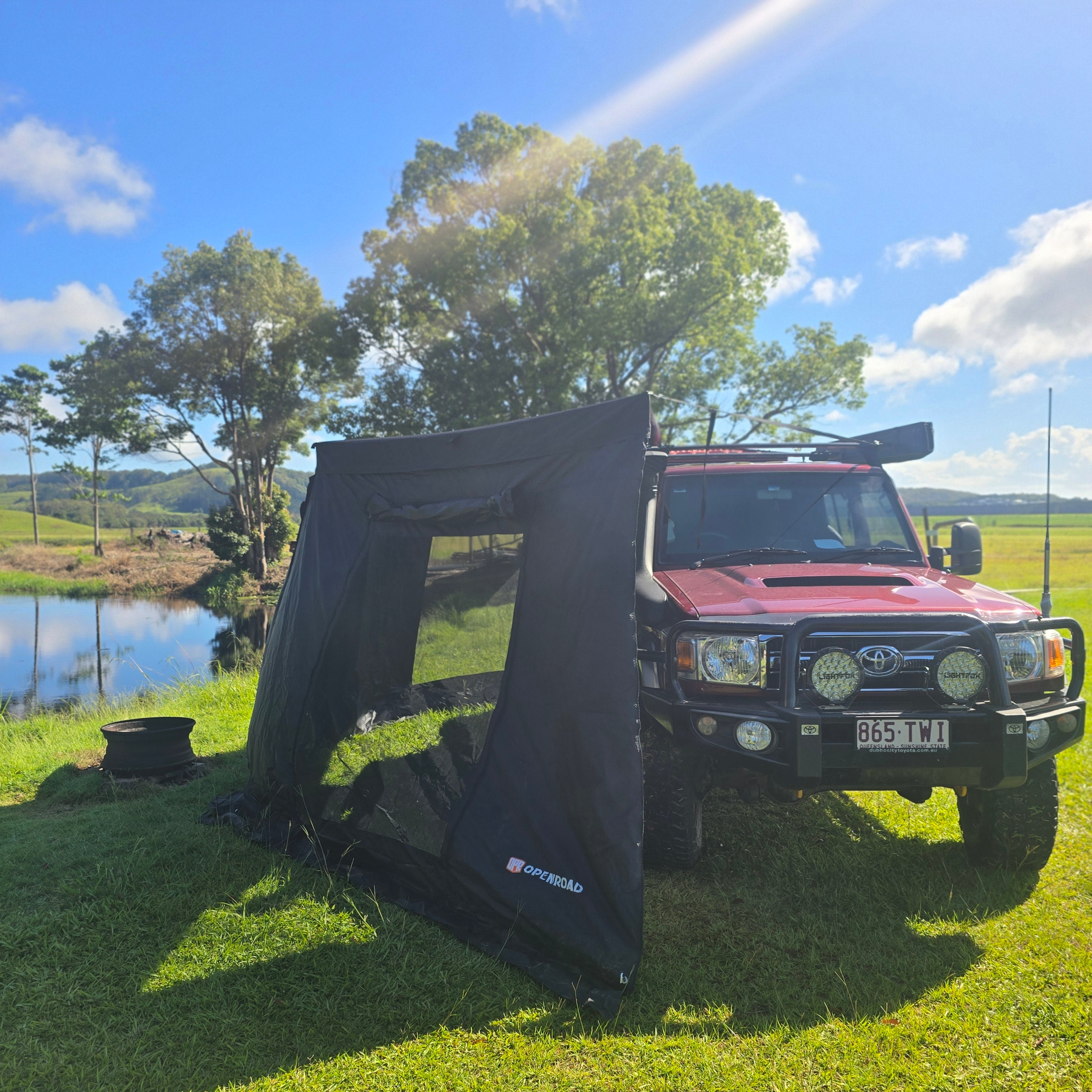 OPENROAD 2.5m 180 Freestanding Awning XL