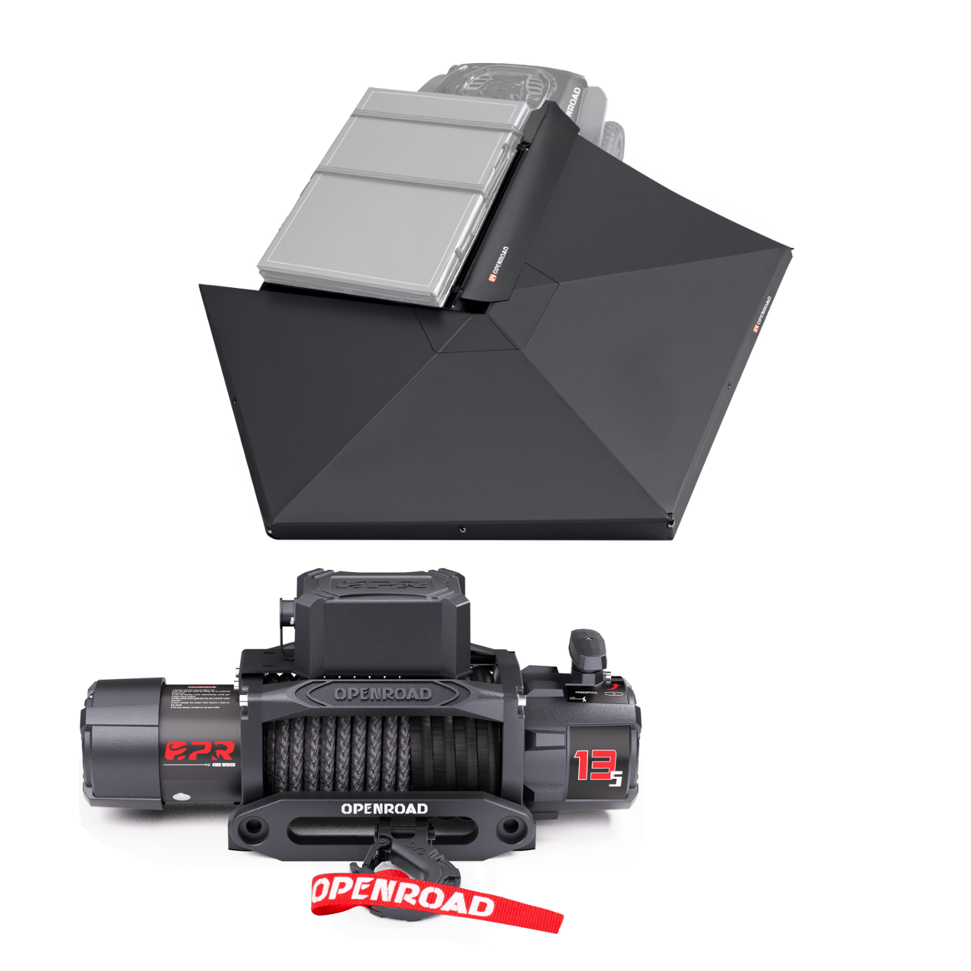 OPENROAD 270 Free Standing Awning with 13,500lbs Winch