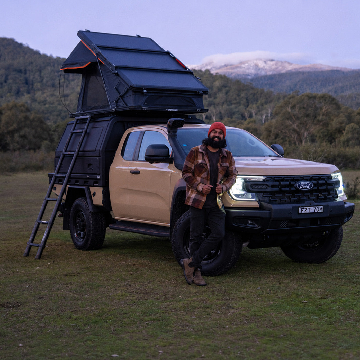 OPENROAD Aluminum Hard Shell Roof Top Tent-X Series