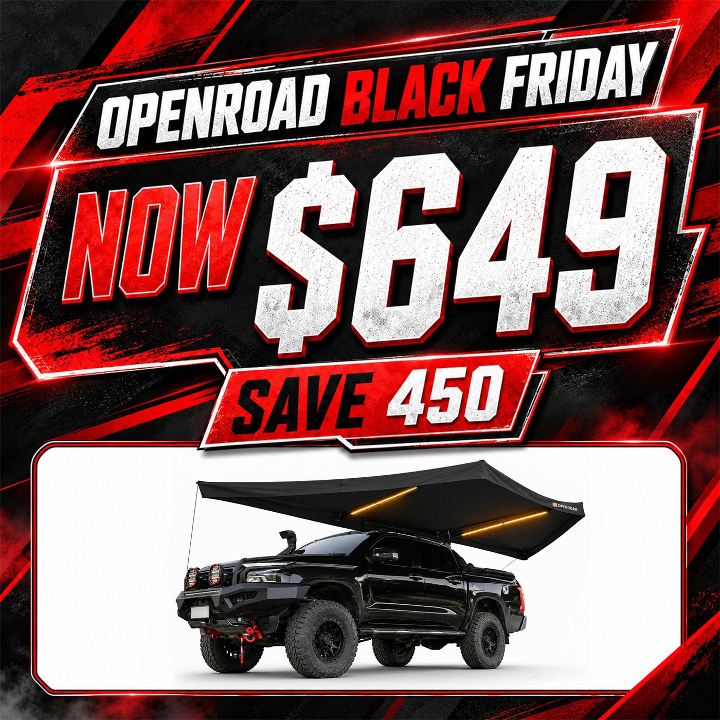 OPENROAD 180 Free Standing Awning（Pre Sale.ETA:15.Oct）