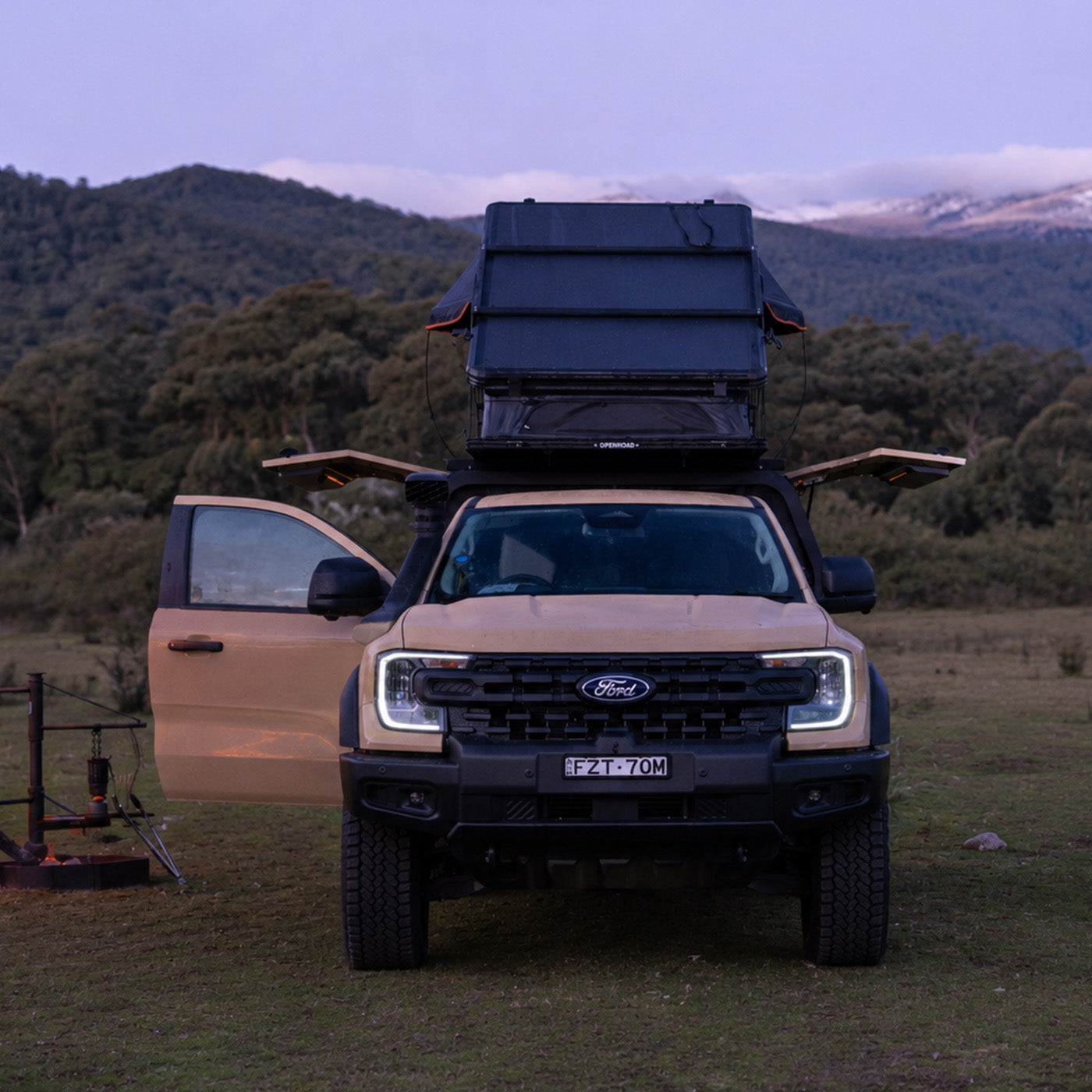 OPENROAD Aluminum Hard Shell Roof Top Tent-X Series