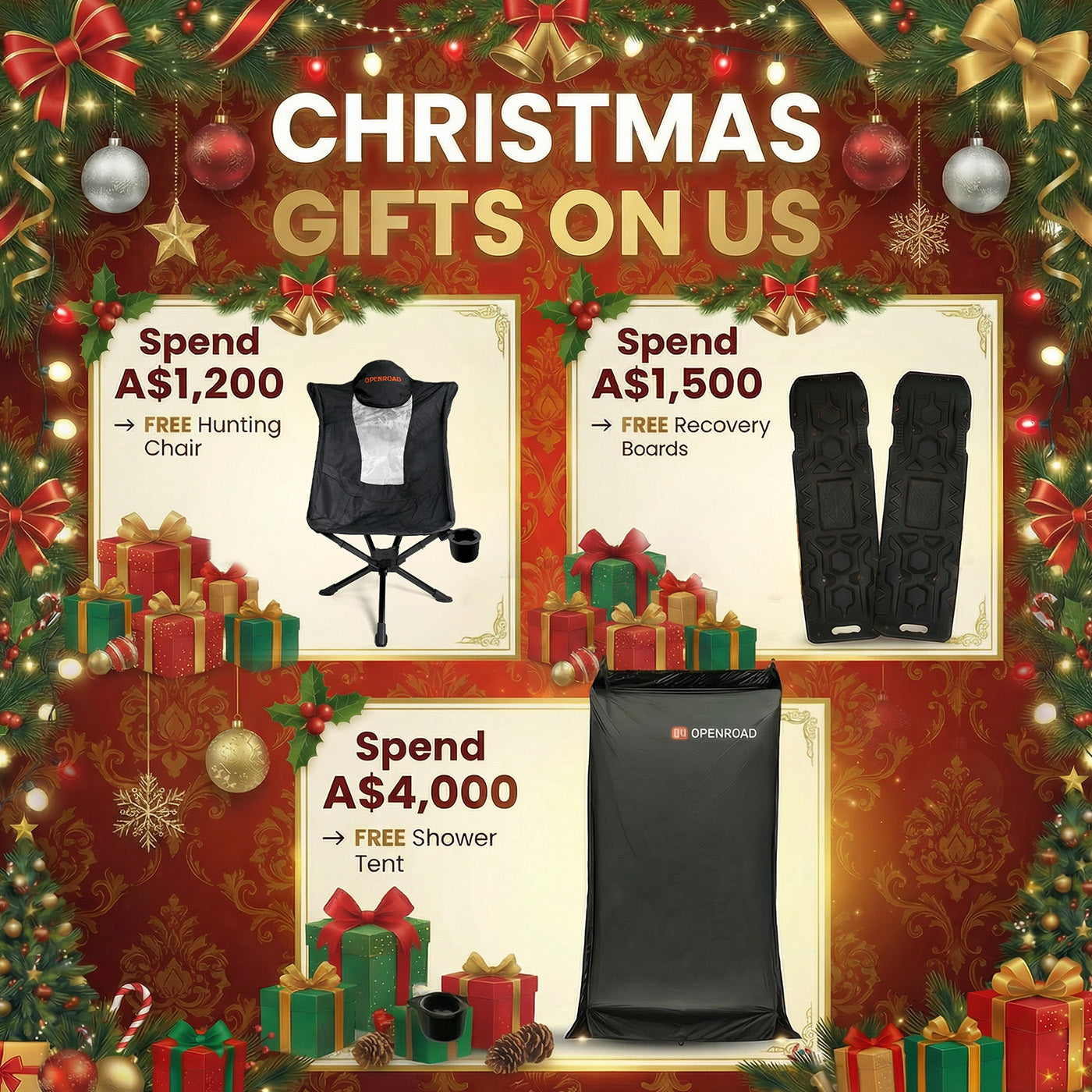 OPENROAD 90-Degree Quick-open Awning