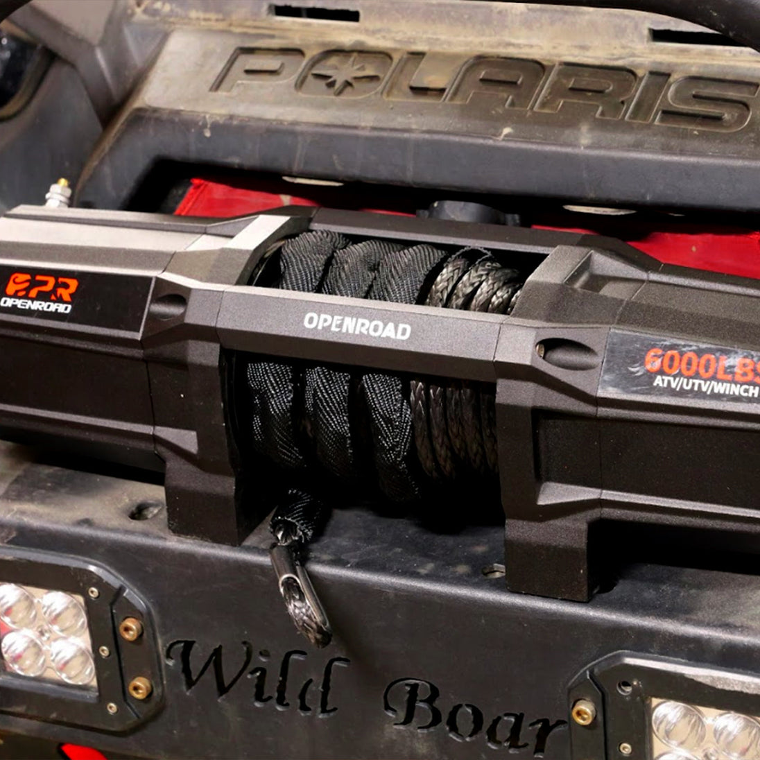 OPENROAD 6000lbs 12 Volts Electric Winch, Winch for UTV winch OPENROAD   
