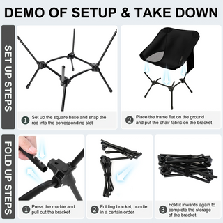 OPENROAD Lightweight Foldable Chair Openroad4wd