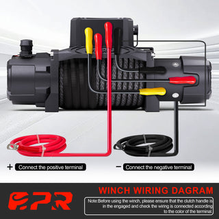 OPENROAD 10,000lbs Electric Winch with Synthetic Rope-Panther Series 3S Openroad4wd
