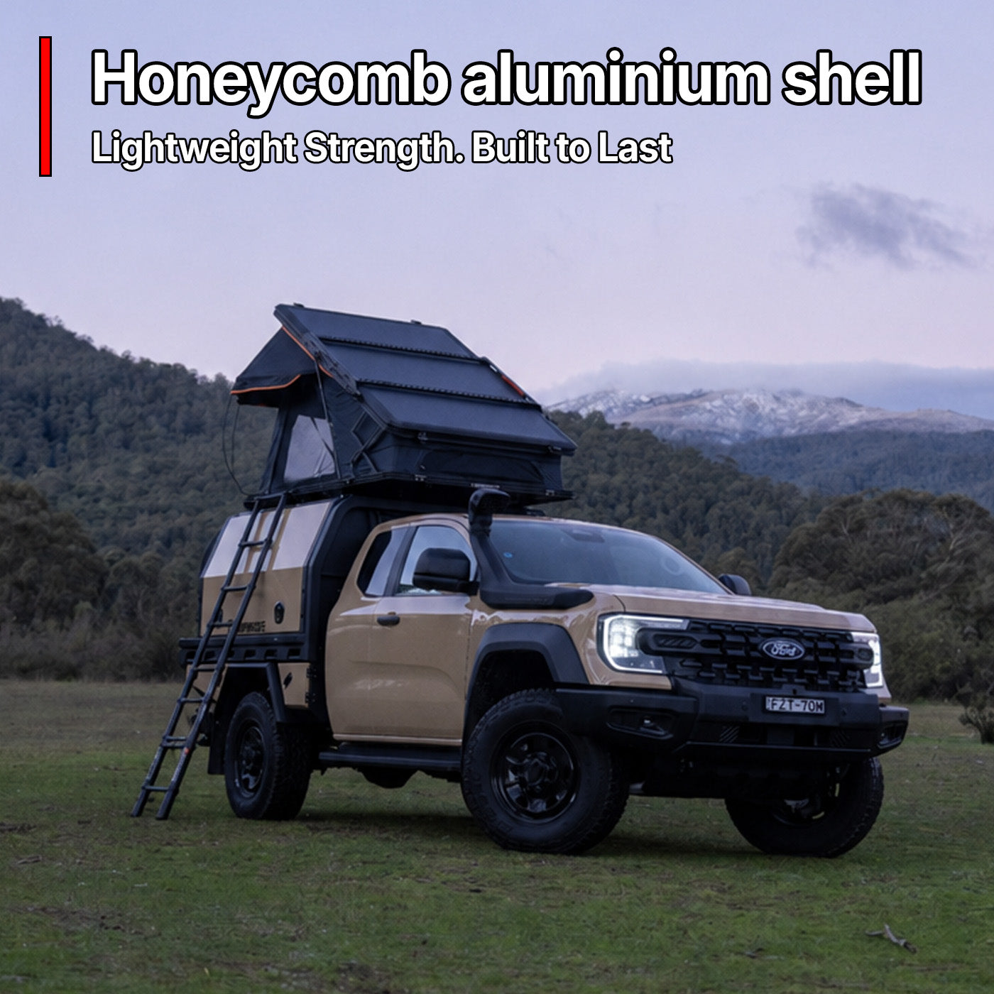 OPENROAD Aluminum Hard Shell Roof Top Tent-X Series