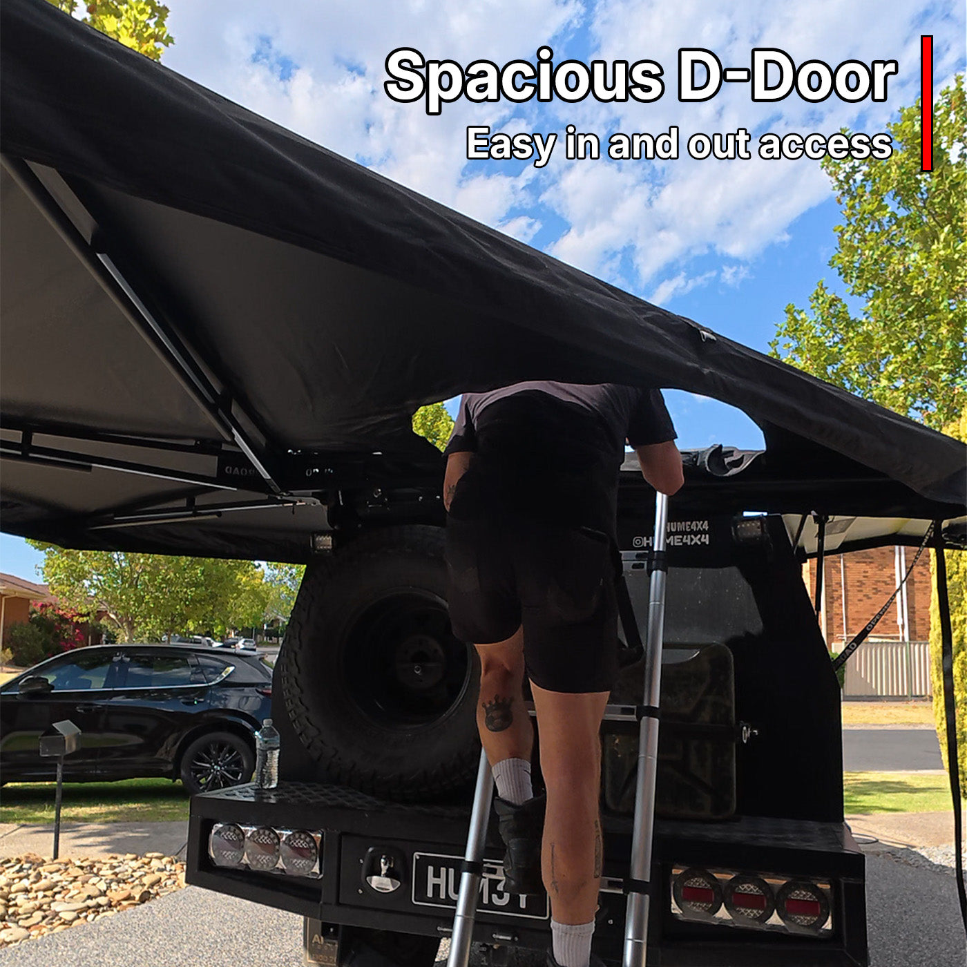 OPENROAD 270 Degree Awning With Zippered D-door