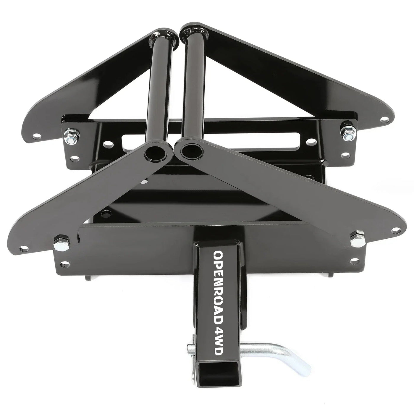 OPENROAD receiver hitch winch mounting plate folded for storage