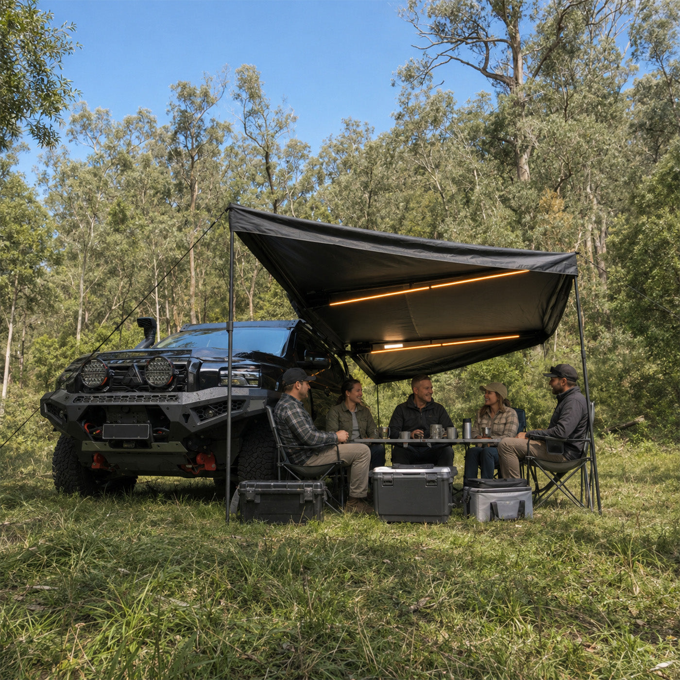 OPENROAD 2.5m 180 Freestanding Awning XL