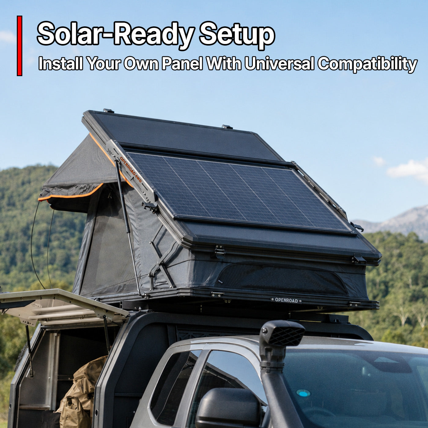 OPENROAD Aluminum Hard Shell Roof Top Tent-X Series