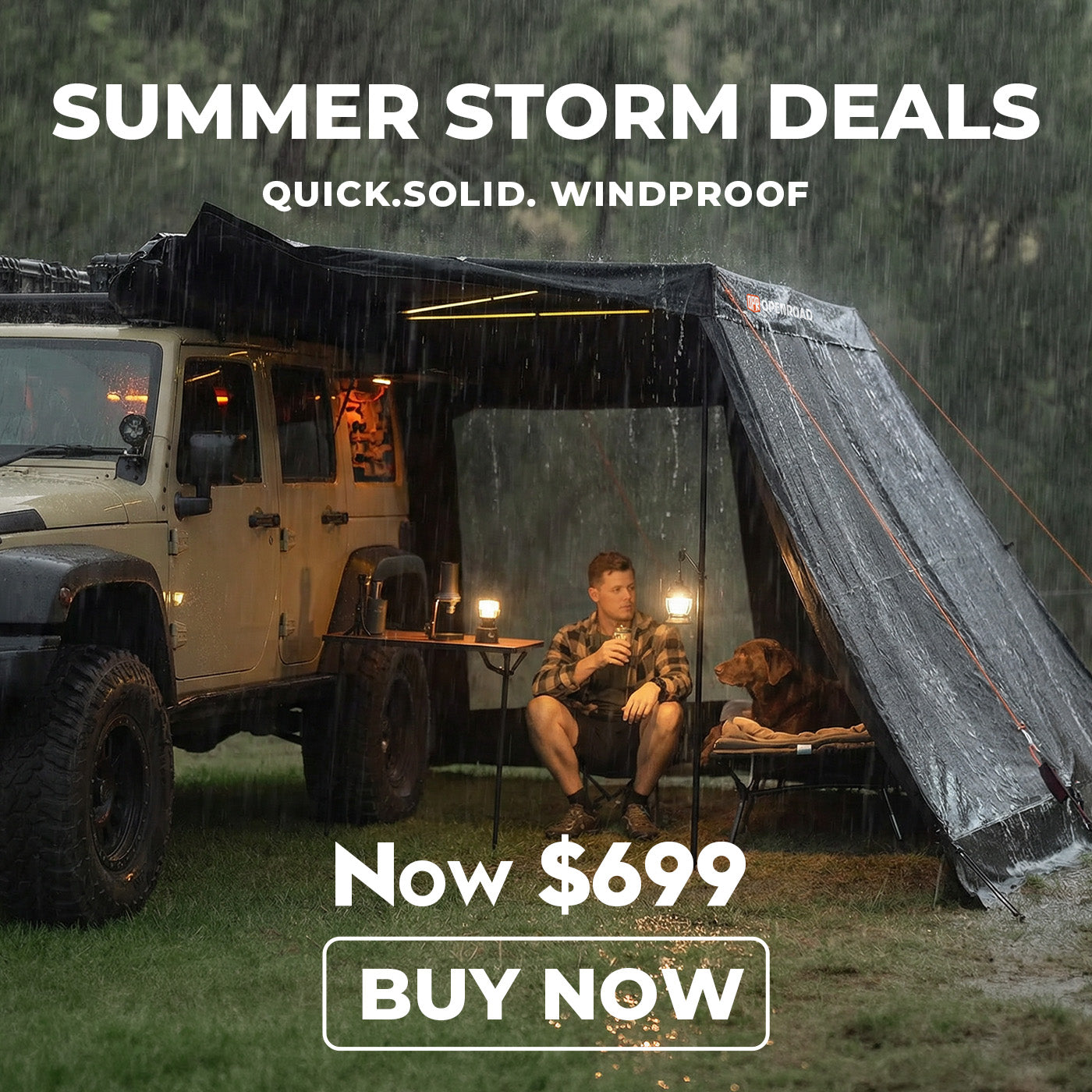 OPENROAD  270 Free Standing Awning for Camping