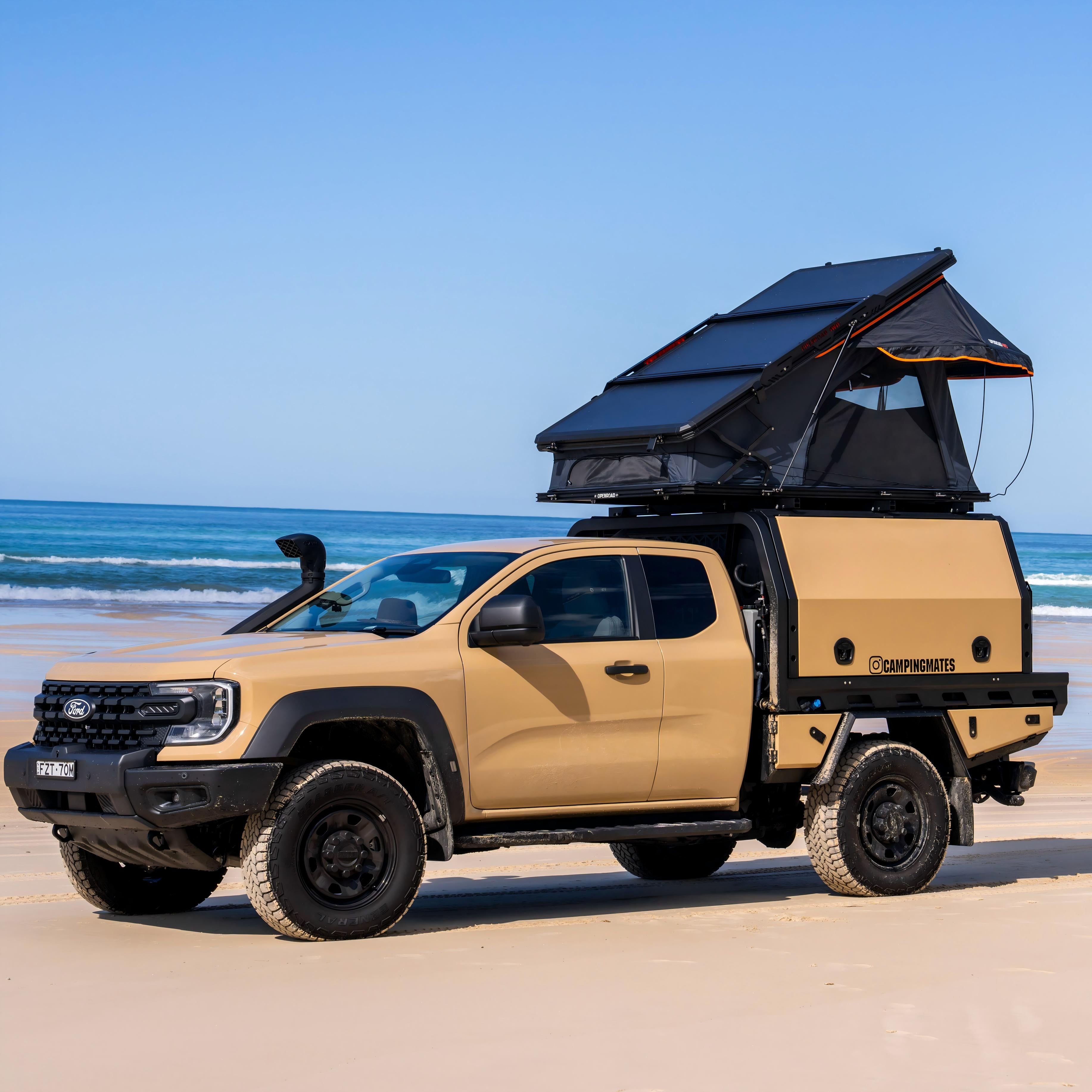 OPENROAD Aluminum Hard Shell Roof Top Tent-X Series