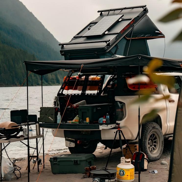 OPENROAD  Roof Top Tent With 270 Awning With Side Walls