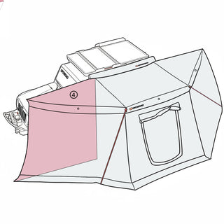 OPENROAD 180 awning sidewall front wall for awning vehicle front for 4wd and camping
