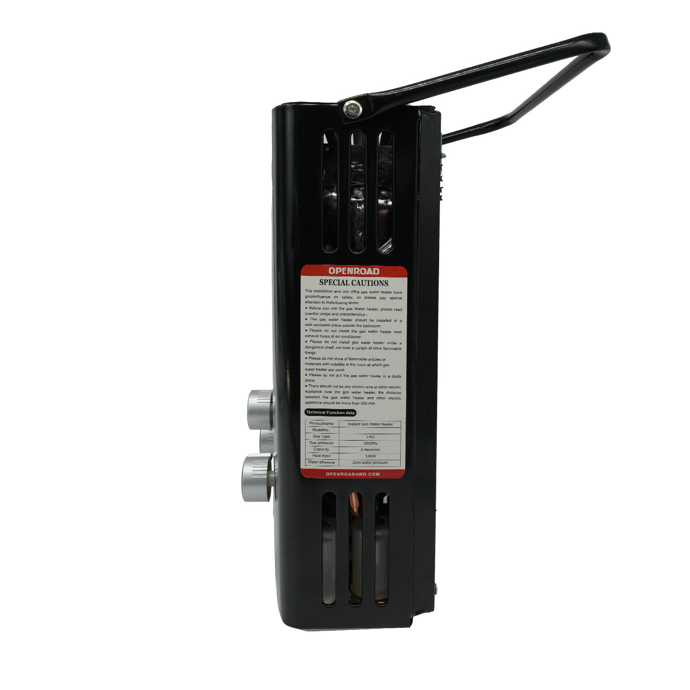 OpenRoad portable hot water system for camping shower