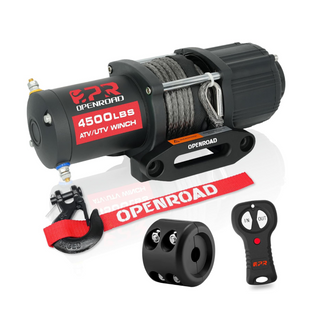 OPENROAD 4500lbs ATV/UTV Winch with Synthetic Rope and 2 Wireless Remotes winch OPENROAD