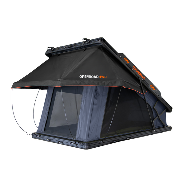 Aluminum Hardshell RTT and 270 Awning with 270 Awning Sidewalls and 12,000lbs Winch - Panther Series 3s Openroad4wd