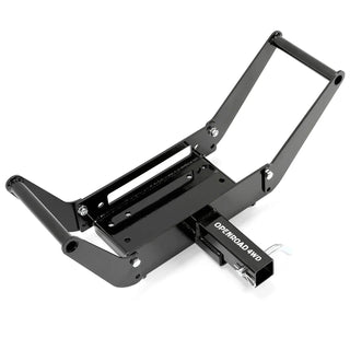 OPENROAD 2-inch receiver hitch winch mounting plate angled product view