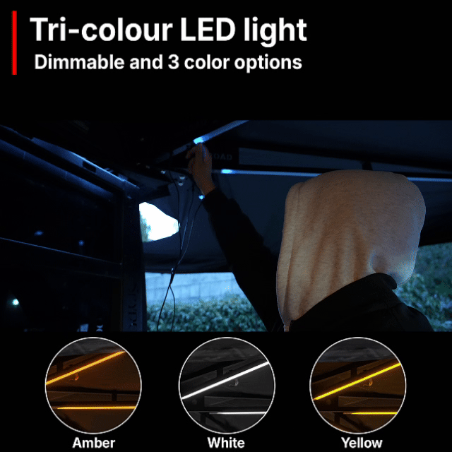 OPENROAD 270 Degree Awning Plus With Zippered D-door
