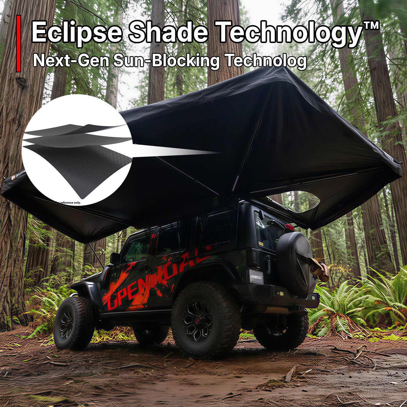 OPENROAD 270 Degree Awning Plus With Zippered D-door