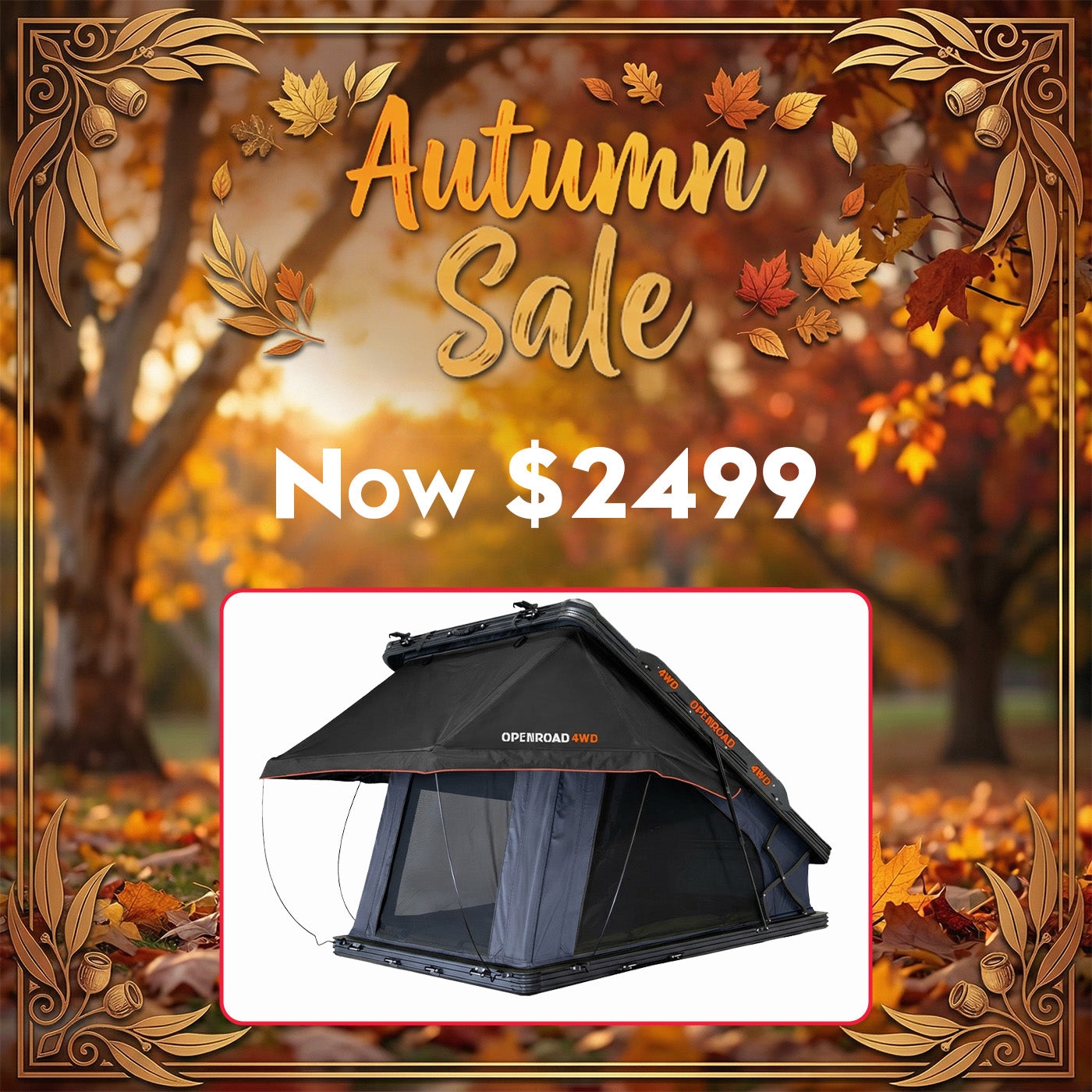 OPENROAD Aluminum Hard Shell Roof Top Tent-X Series