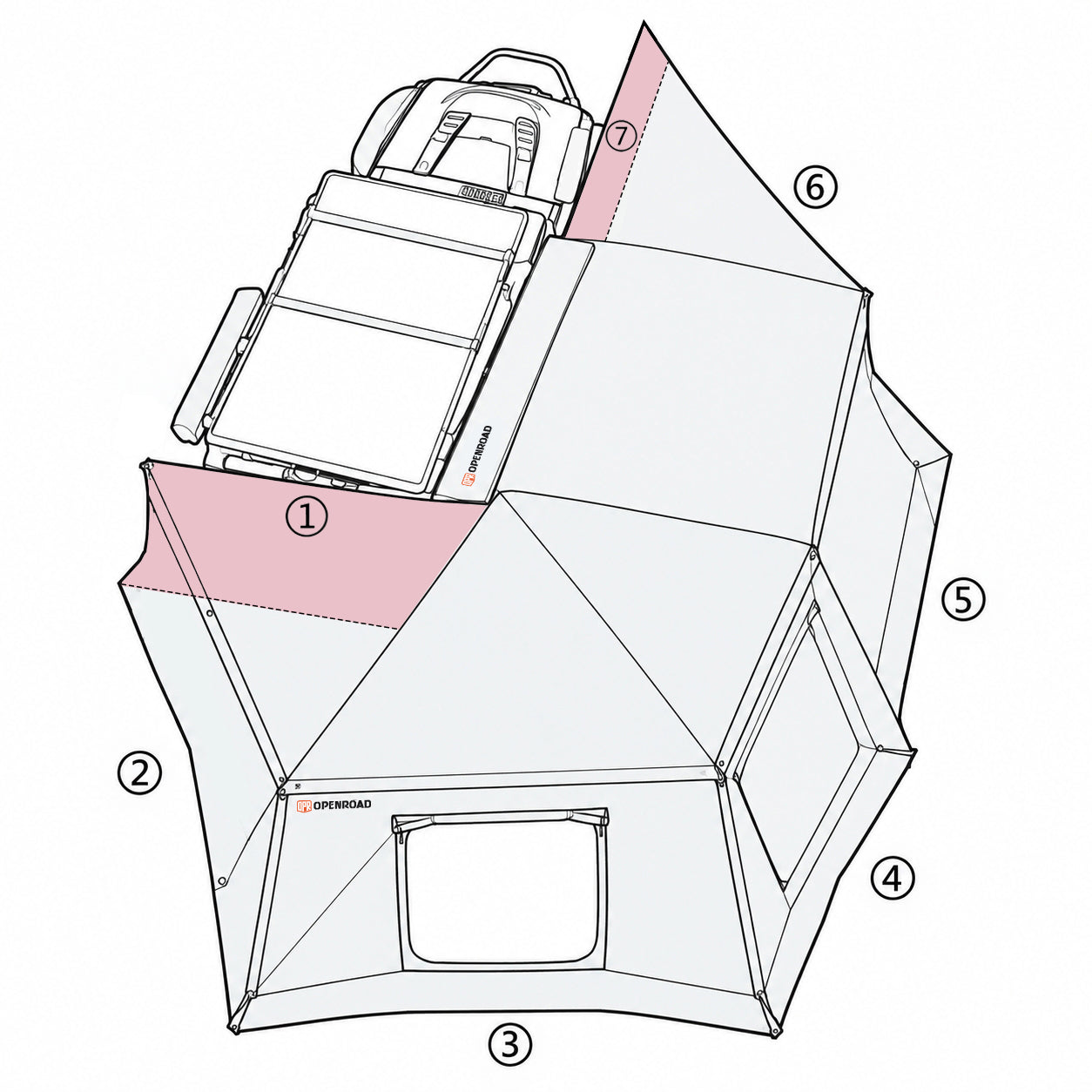 270 Awning XL Front & Rear Wall Panels (Pre-Order, ETA: 15 Dec)