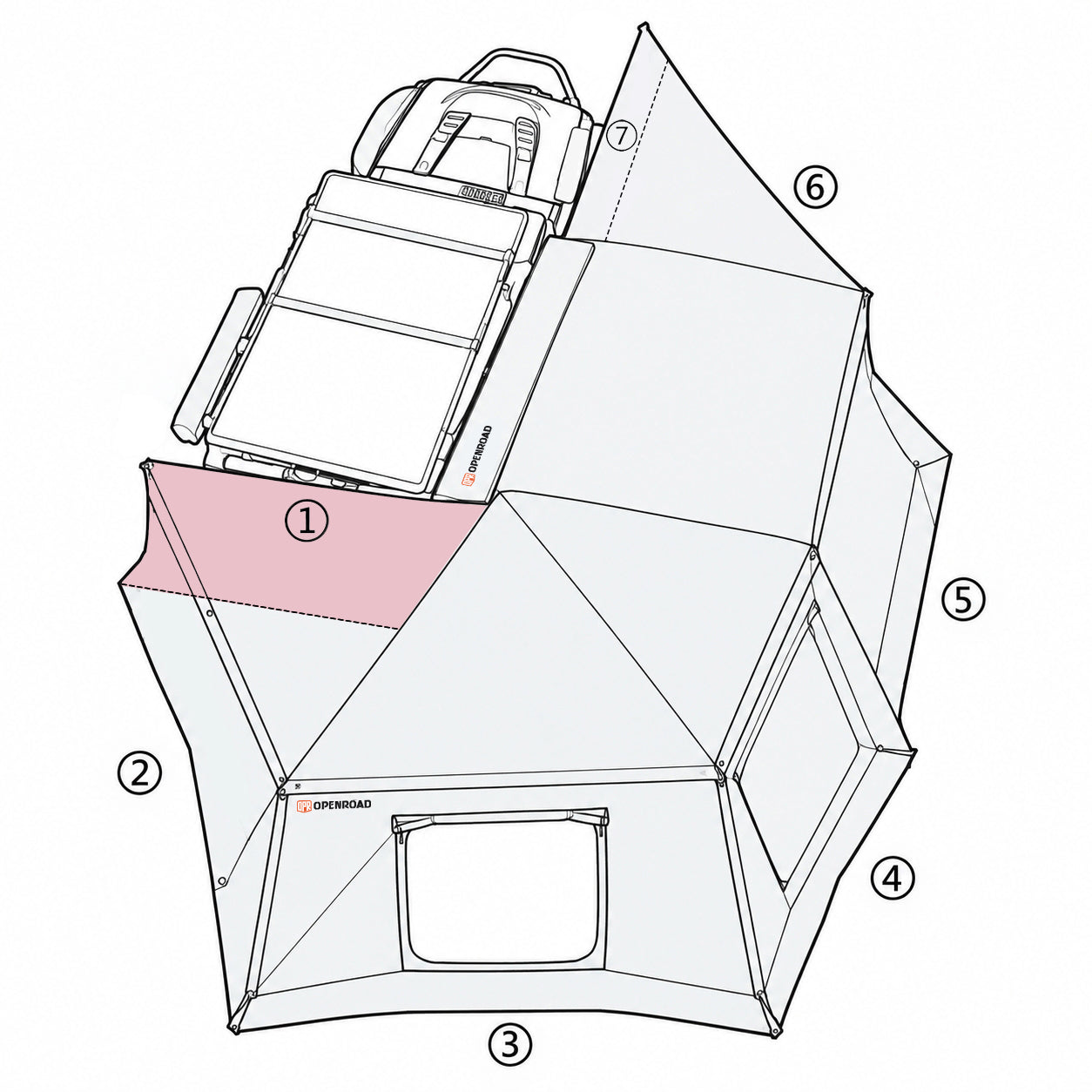 270 Awning XL Front & Rear Wall Panels (Pre-Order, ETA: 15 Dec)
