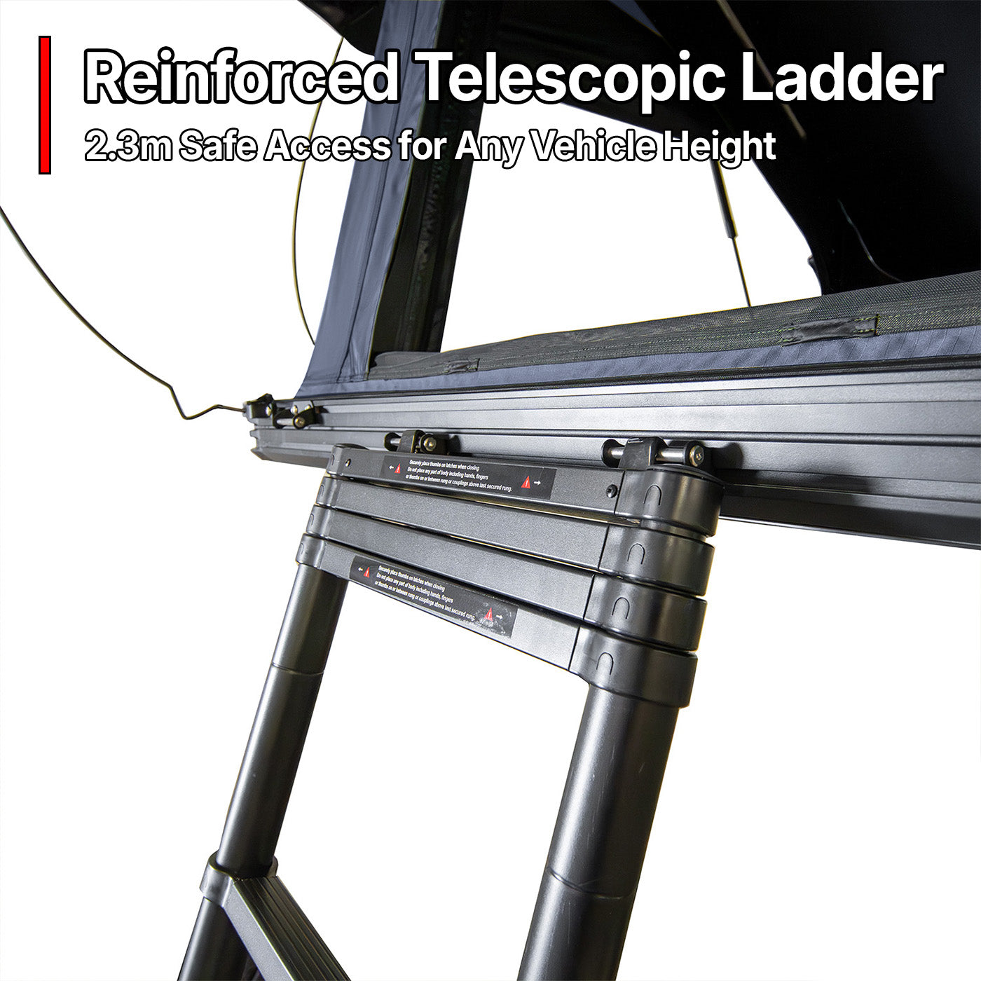 OPENROAD Aluminum Hard Shell Best Roof Top Tent-PeakRoof LT Series