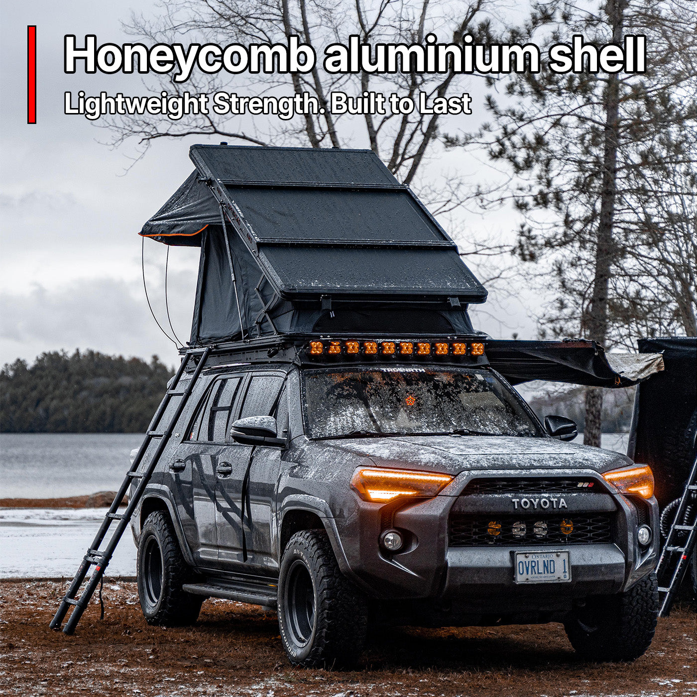 OPENROAD Aluminum Hard Shell Best Roof Top Tent-PeakRoof LT Series