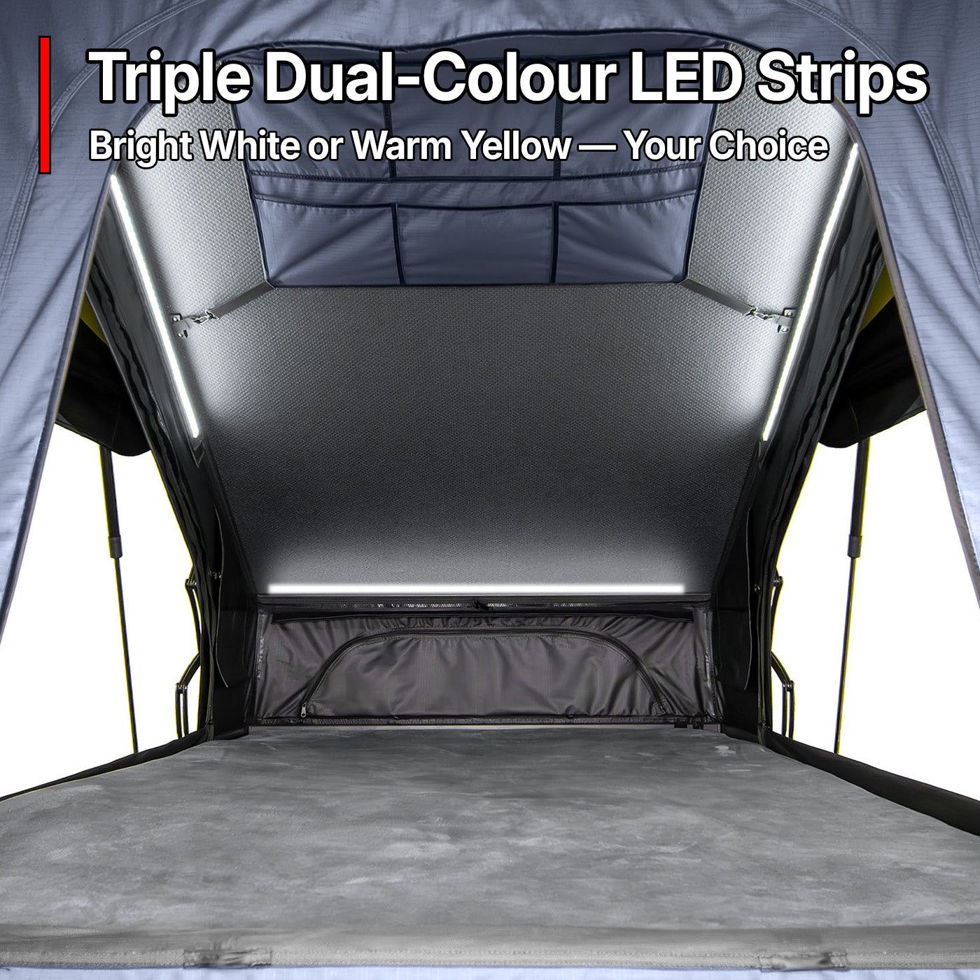 OPENROAD Aluminum Hard Shell Best Roof Top Tent-PeakRoof LT Series