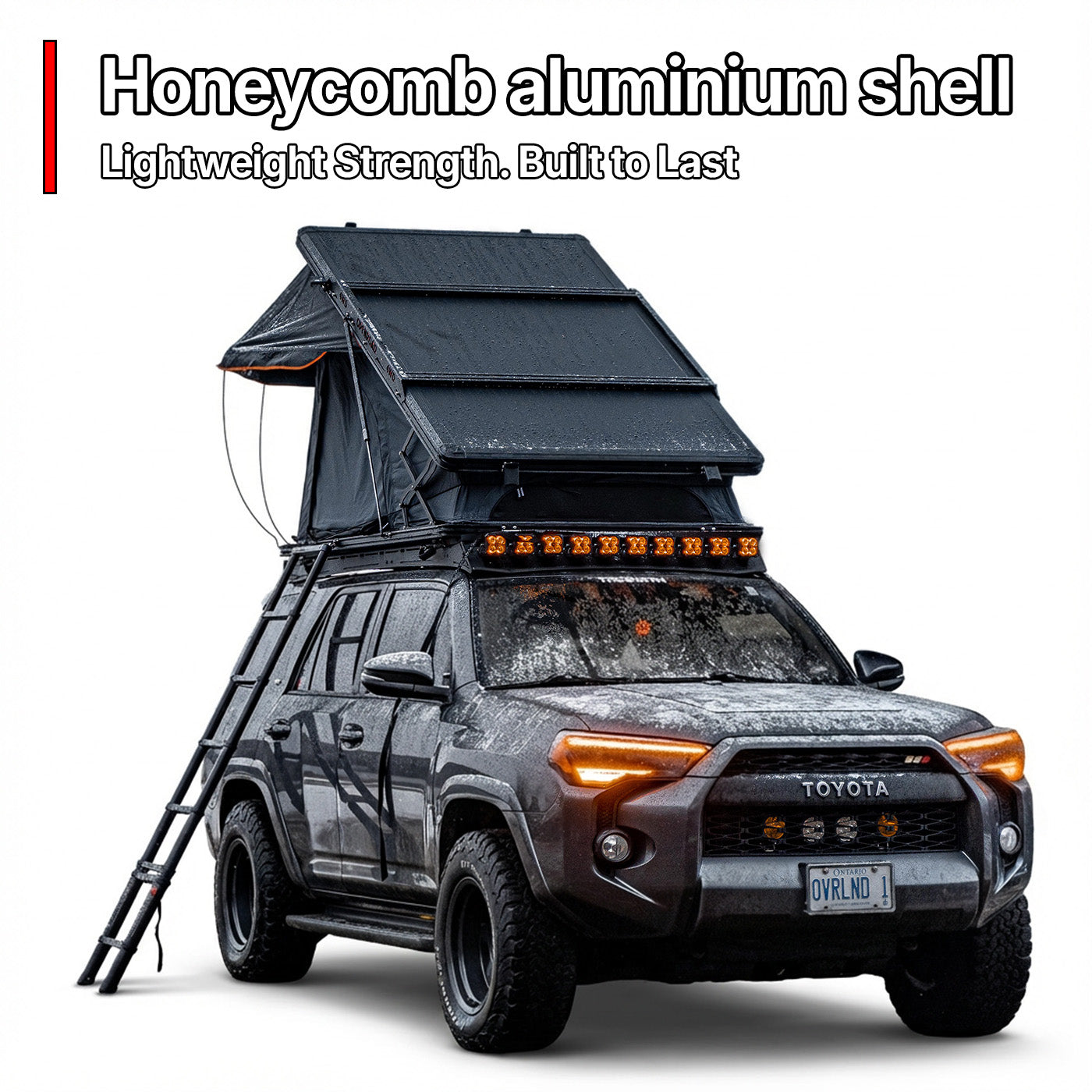 OPENROAD Aluminum Hard Shell Best Roof Top Tent-PeakRoof LT Series