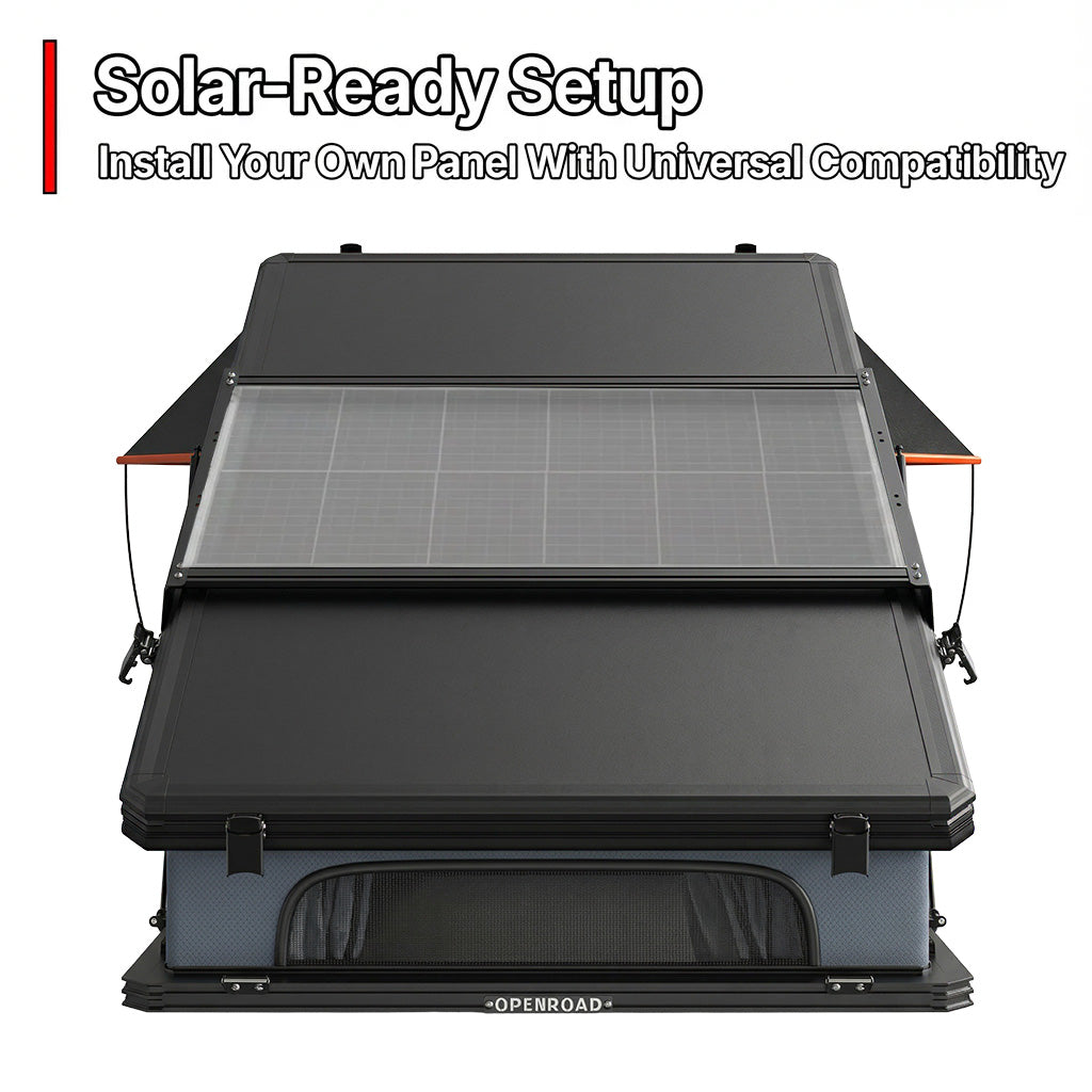 OPENROAD Aluminum Hard Shell Best Roof Top Tent-PeakRoof LT Series