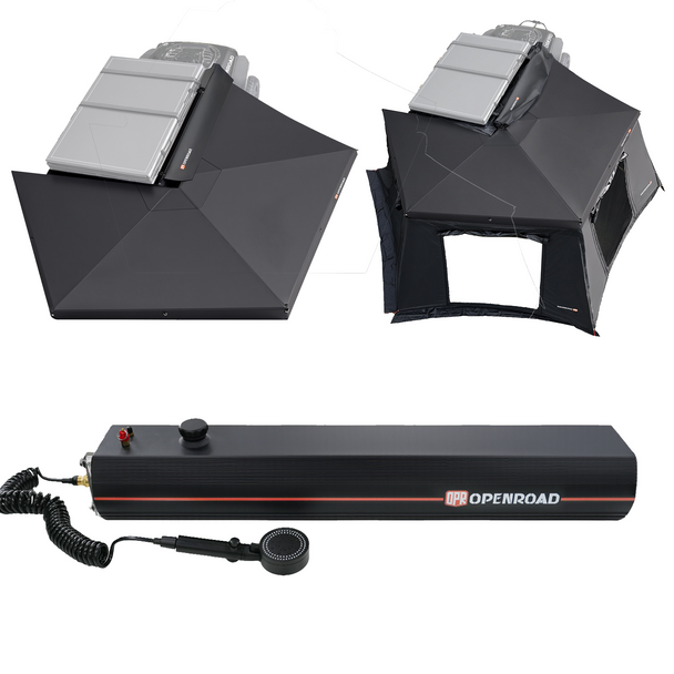 openroad 270 degree awning with sidewall and 40L water tank